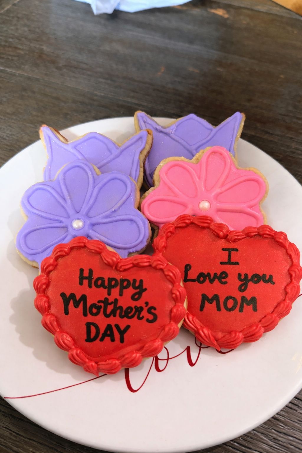 Mother's Day decorated cookies