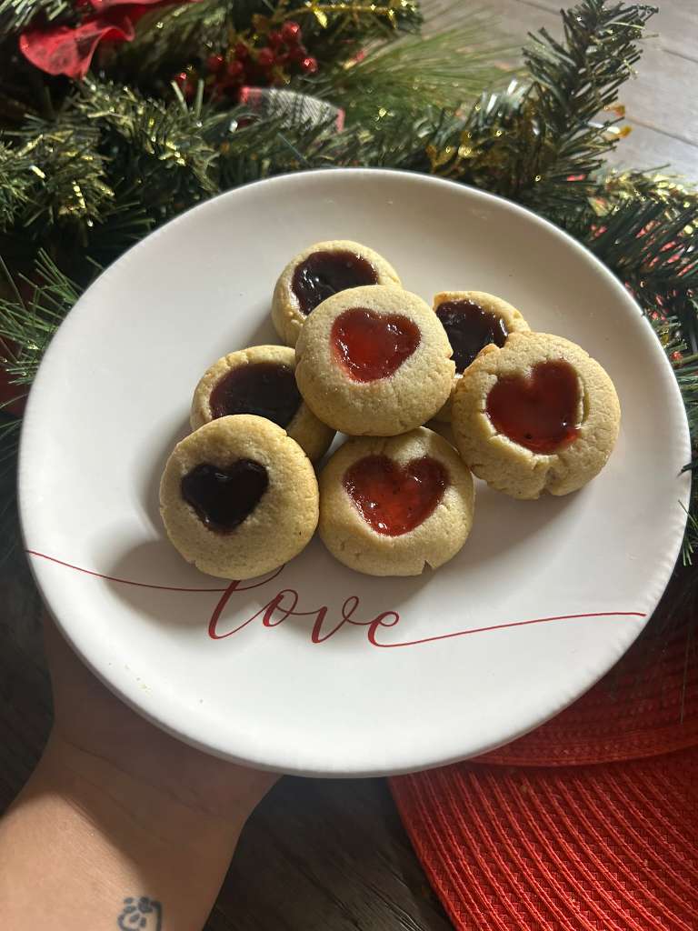 Jam thumbprint cookies